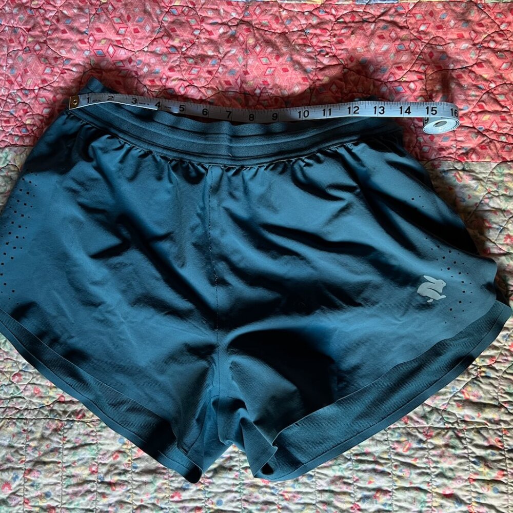 Teal Rabbit Women's Running Shorts -- Size L - Picture 2 of 6